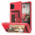 Pikkukuva 8 / 11: iPhone 11 Pro Max - Effektfullt Skal med Kortfack Roséguld