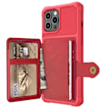 Miniatyrbillede 6 af 11: Glat stilfuldt cover med kortrum - iPhone 12 Pro Max Roséguld