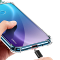 Pikkukuva 7 / 11: Skyddande Silikonskal (FLOVEME) - Huawei P40 Lite E Svart/Guld