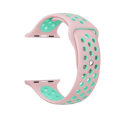 Miniatyrbillede 1 af 11: Apple Watch 42mm - Praktiska Silikonarmband från NORTH EDGE Rosa/Turkos M