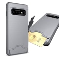 Miniatyrbillede 9 af 10: Samsung Galaxy S10 - Smidigt JENSEN Skal med Kortfack Grön