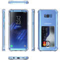 Pikkukuva 2 / 10: Effektfullt Skal med Kortfack - Samsung Galaxy S8 Plus Transparent/Genomskinlig