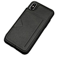 Miniatyrbillede 4 af 9: iPhone X/XS - Elegant Hanman Skal med Korthållare Mörkblå