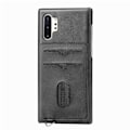 Miniatyrbilde 7 av 11: Skyddande Skal med Korthållare - Samsung Galaxy Note10+ Grå