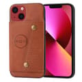 Skal med Kortfack - iPhone 14 Ljusbrun