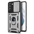Samsung Galaxy S22  Ultimate Armor Skal med Ringhållare Silver