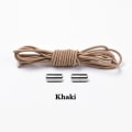Miniatyrbillede 1 af 11: Glatte elastiske snørebånd (metalspænde) Khaki