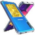 Miniatyrbilde 3 av 11: Silikonskal med Korthållare - Samsung Galaxy A50 Transparent/Genomskinlig