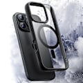 Miniatyrbilde 2 av 11: Perfekt Passform & Magnetiskt Grepp - iPhone 16 Pro Skal med Translucent Baksida Mörkblå