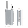 Pikkukuva 3 / 4: Lättanvänt Multifunktionellt 5in1 Rengöringskit Airpods Dator Grå