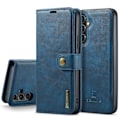 Pikkukuva 5 / 11: Samsung Galaxy A15 4G/5G - Retro Plånboksfodral med Magnetisk Design Röd