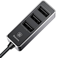 Pikkukuva 7 / 11: Smidig Slittålig Baseus 3-USB Port Billaddare Grå