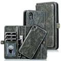 Miniatyrbillede 2 af 11: Effektivt etui med dobbelt tegnebog - iPhone XR Brun