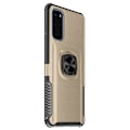 Miniatyrbillede 1 af 11: Samsung Galaxy S20 Plus - Skal med Ringhållare LEMAN Guld