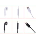 Pikkukuva 6 / 8: Effektfulla Slittåliga Type-C In-Ear Hörlurar Vit