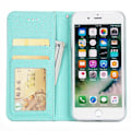 Miniatyrbillede 8 af 11: Genomt�nkt Pl�nboksfodral - iPhone 8 Plus Blå