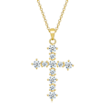 Miniatyrbilde 2 av 7: Elegant Hög Kvalitets Kors Halsband Silver