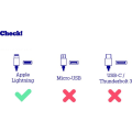 Pikkukuva 3 / 3: USB-Ligtning/Iphone kabel 1m 2.4A ip7/i8/xr/11/12