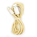 Slitstark 200cm USB-C/Type-C Snabbladdningskabel Guld
