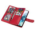 Miniatyrbillede 10 af 11: Samsung Galaxy S21 - Praktisk 9-korts pung etui Brun