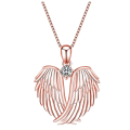 Miniatyrbillede 1 af 5: Elegant Ängelvings Halsband Roséguld