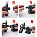 Miniatyrbilde 4 av 4: Multifunktionell Mobilh�llare/Bilh�llare Svart Svart