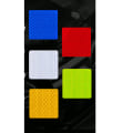 Miniatyrbilde 10 av 11: Effektfull 5-Pack Fyrkantiga Reflex Remsor Orange