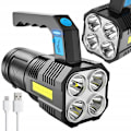 Miniatyrbillede 1 af 4: Kraftfull COB 2-i-1 LED-campingficklampa