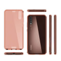 Miniatyrbillede 1 af 9: Huawei P30 - Robust NORTH Skyddande Heltäckande Silikonskal Guld