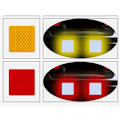 Pikkukuva 7 / 11: Effektfull 5-Pack Fyrkantiga Reflex Remsor Grön