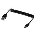 Miniatyrbilde 5 av 9: Smidig Hållbar USB till Type-C Fjäder Laddningskabel Vit