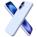 iPhone 16 - Stilrent & Stöttåligt Silikonskal Ljusblå
