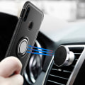 Miniatyrbillede 11 af 11: Huawei P30 Lite - Elegant Skyddsskal med Ringhållare Blå
