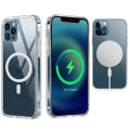 Pikkukuva 4 / 7: iPhone 11 Pro - Stötdämpande Magnetiskt Silikonskal Genomskinlig