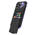 Miniatyrbilde 11 av 11: iPhone 13 Pro Max Plånboksfodral - Elegant Design med Militärklassat Skydd Lila