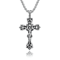 Pikkukuva 1 / 2: Stilsäkert Hög Kvalitet Kors Halsband Silver