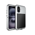 Miniatyrbild 3 av 11: iPhone 16 - Stötsäkert HEAVY DUTY Skal i Aluminium Silver
