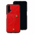 Huawei Nova 5T - Skyddsskal med Kortfack Röd