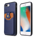 Miniatyrbilde 5 av 11: Kraftfullt Skal med Kortfack - iPhone 8 Plus Svart