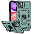 Miniatyrbillede 3 af 11: iPhone 12 - Elegant Skyddsskal med Praktisk Ringhållare Silver