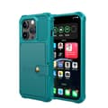 Elegantti lompakkokotelo ylellisestä PU-nahasta iPhone 15 Prolle Grön
