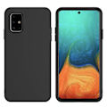 Pikkukuva 2 / 11: Skyddande Matt Silikonskal - Samsung Galaxy A71 Svart