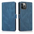 Pikkukuva 1 / 11: iPhone 15 Pro -  Elegant Flip Fodral i Läder Marinblå