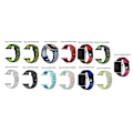 Pikkukuva 3 / 11: Apple Watch 38mm - Praktiska Silikonarmband HUTECH Hög Kvalité Grå/Vit M
