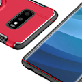 Miniatyrbillede 8 af 11: Skyddande Floveme Skal med Ringhållare - Samsung Galaxy S10e Grå