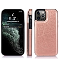 Miniatyrbillede 6 af 11: Glat NKOBEE etui med kortrum - iPhone 12 Pro Max Rosaröd