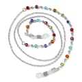Elegant Glasögon-Kedja (Senilsnöre) Silver Kristall