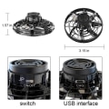 Pikkukuva 11 / 11: Effektfull Flygande Spinner Fidget Toy Drönare LED-Ljus Svart