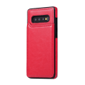 Pikkukuva 1 / 11: Samsung Galaxy S10 - Stilrent Nkobee Skal med Kortfack Röd