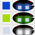 Pikkukuva 11 / 11: Effektfull 5-Pack Fyrkantiga Reflex Remsor Grön